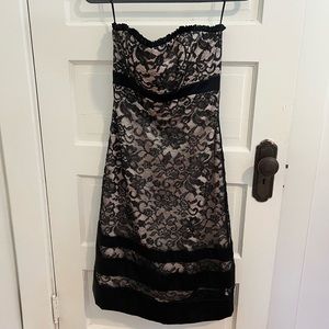 Badgley Mischka Black Floral Dress - Size 6